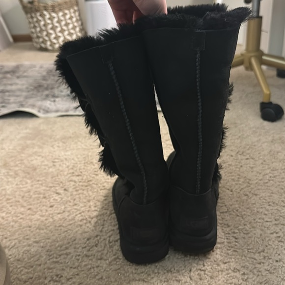 Bailey Suede Button Triplet Tall Boots - Picture 5 of 8